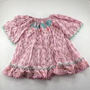 Miss June Paris Pink Floral Dress - Small